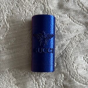 Designer inspired Metallic Blue Lipstick Holder